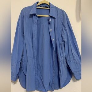 Zara Sky Blue Casual Shirt